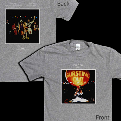 Jethro Tull Live Bursting Out Front And Back T-Shirt