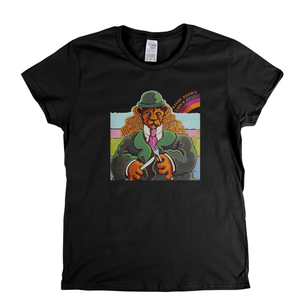 Savoy Brown Lions Share Womens T-Shirt