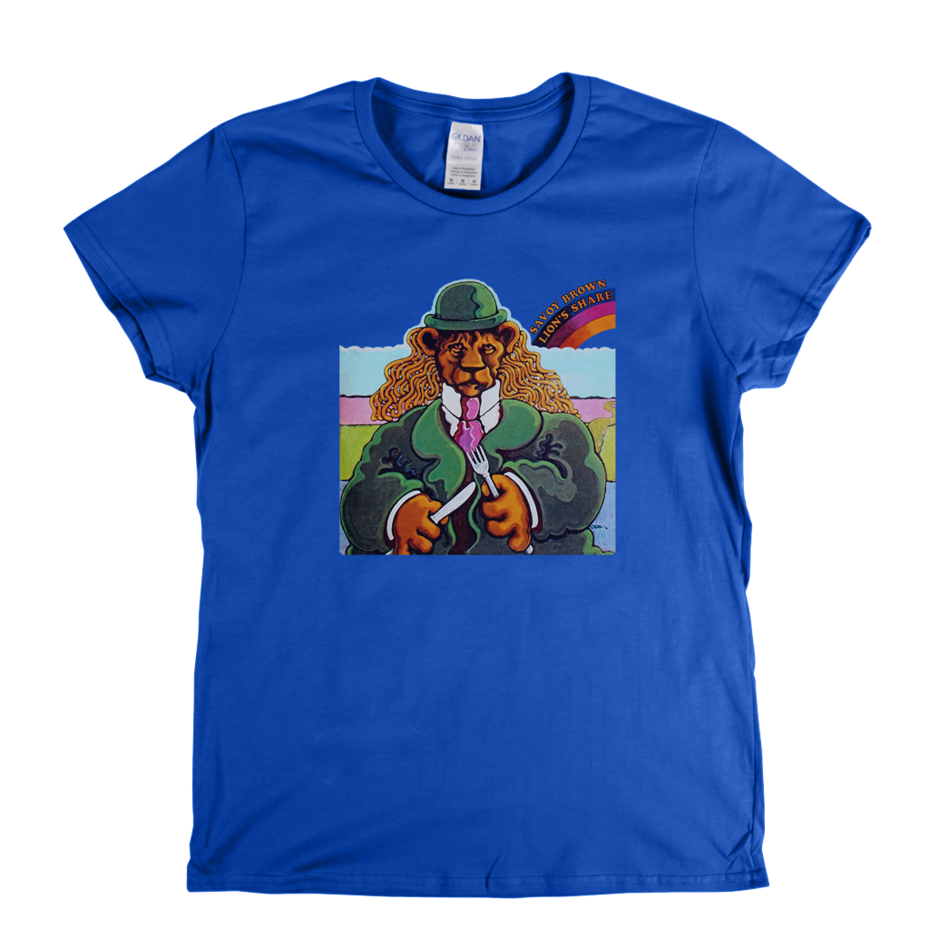 Savoy Brown Lions Share Womens T-Shirt