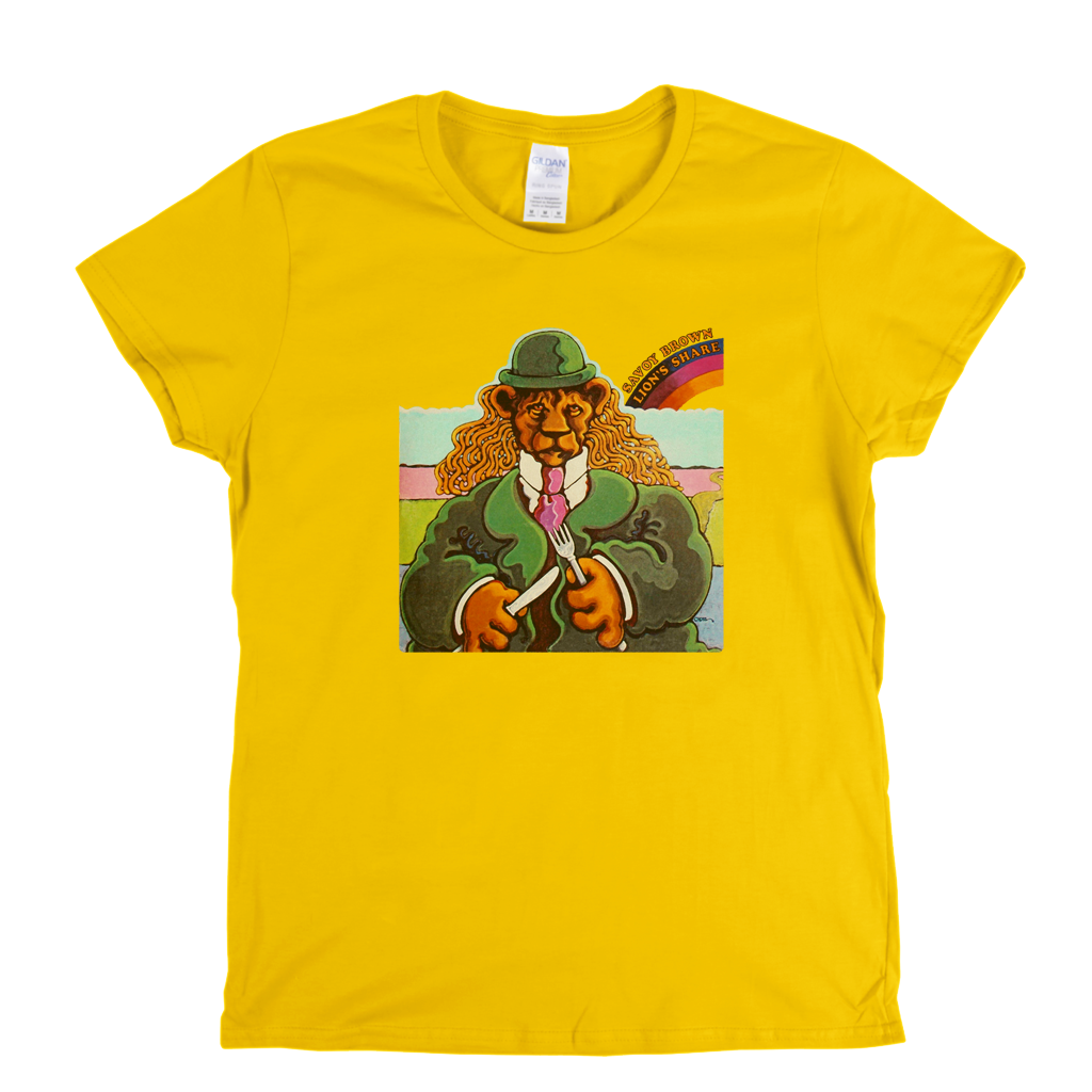 Savoy Brown Lions Share Womens T-Shirt