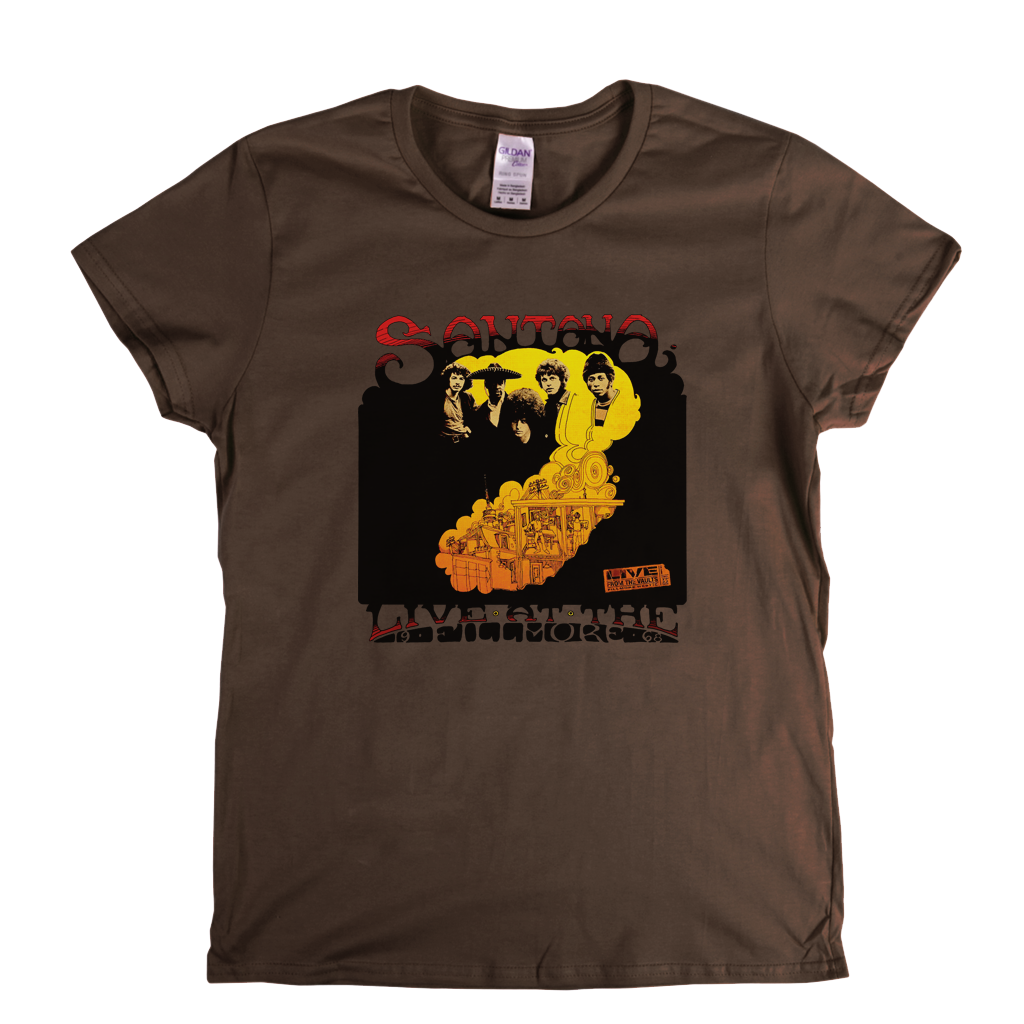 Santana Live At The Fillmore 1968 Womens T-Shirt