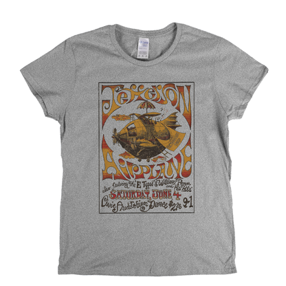 Jefferson Airplane Gig Poster Womens T-Shirt