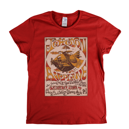 Jefferson Airplane Gig Poster Womens T-Shirt