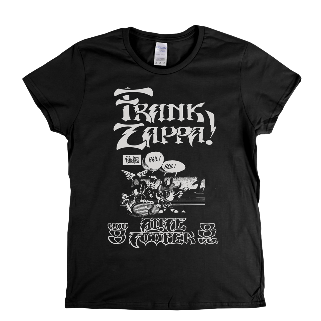 Frank Zappa Alice Cooper Poster Womens T-Shirt