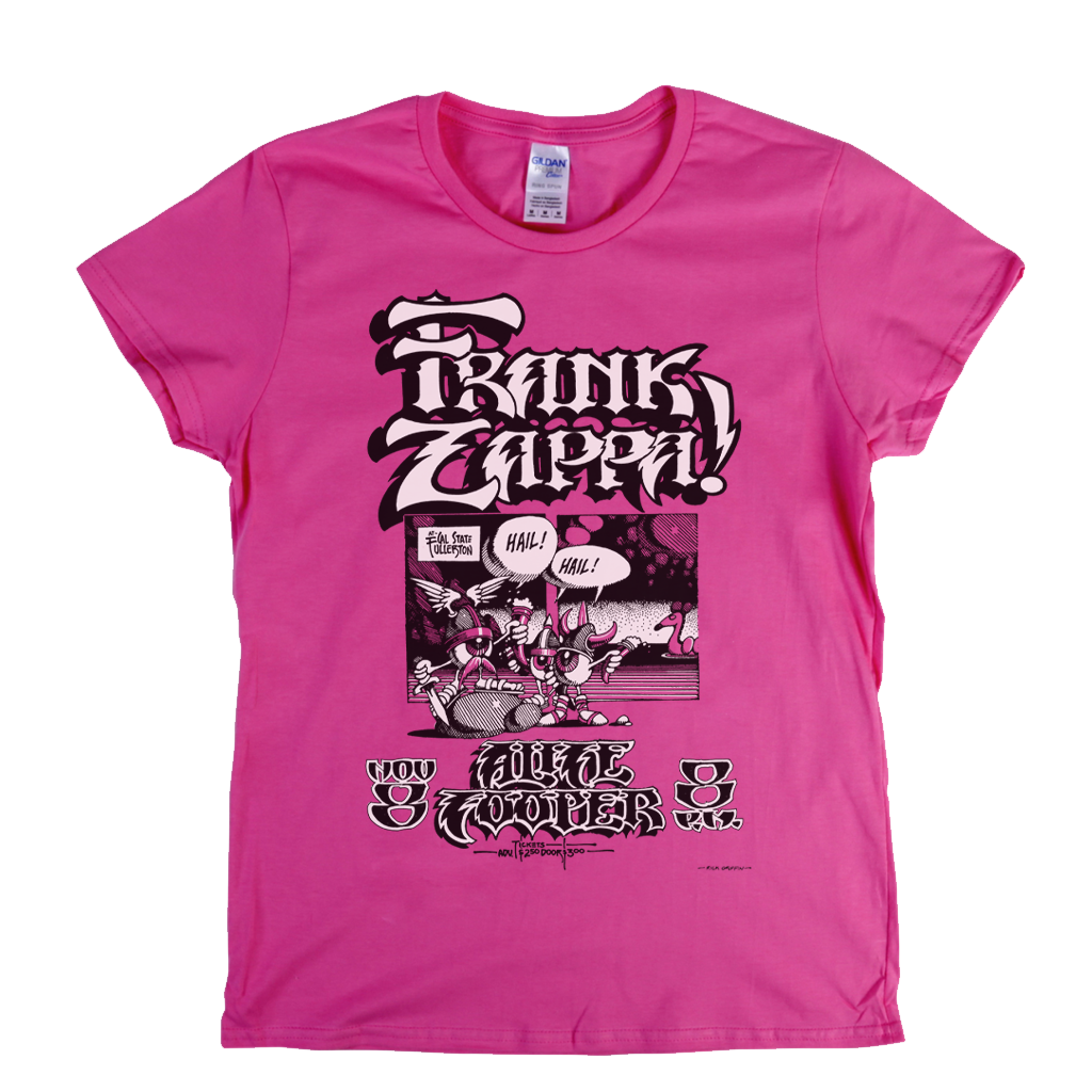 Frank Zappa Alice Cooper Poster Womens T-Shirt