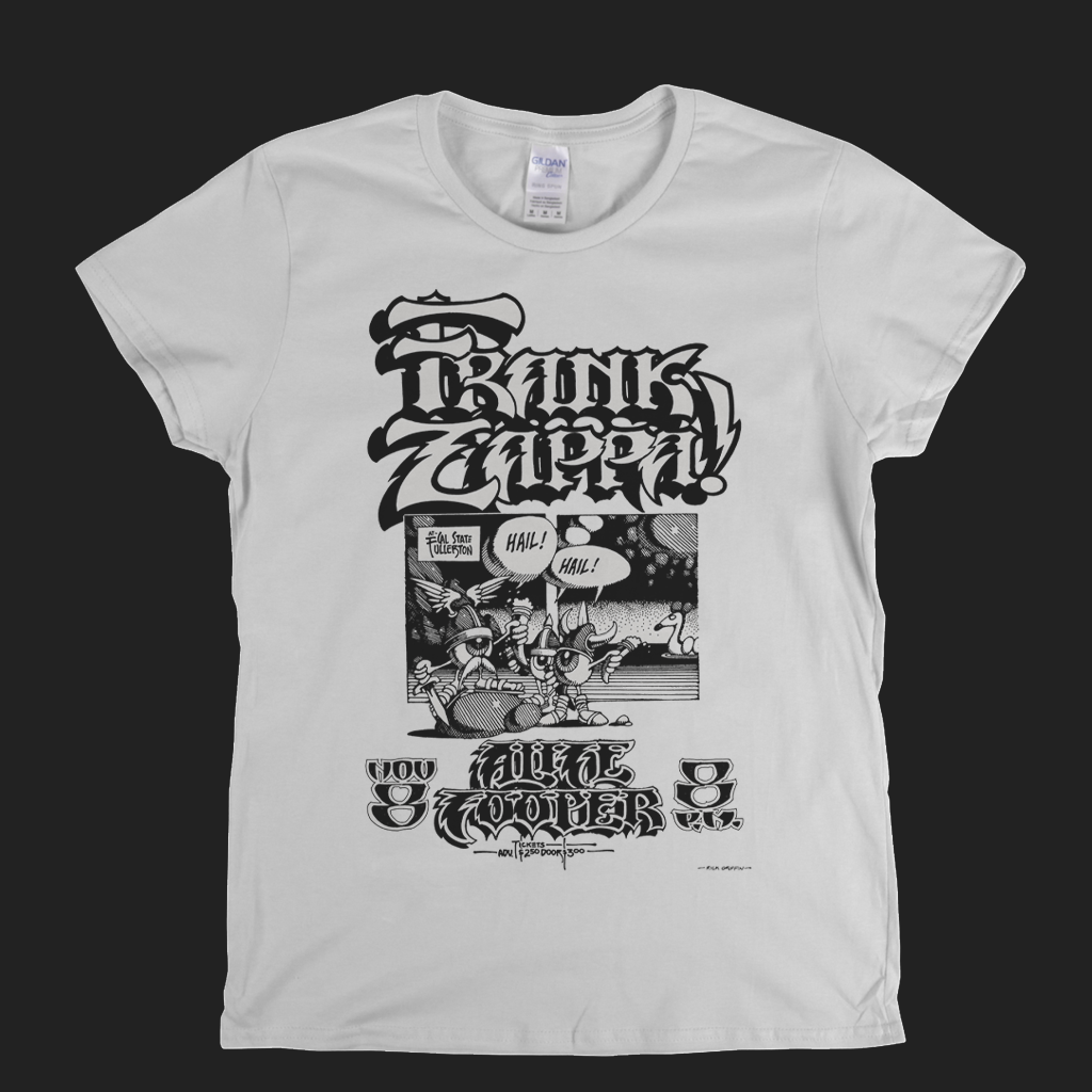 Frank Zappa Alice Cooper Poster Womens T-Shirt