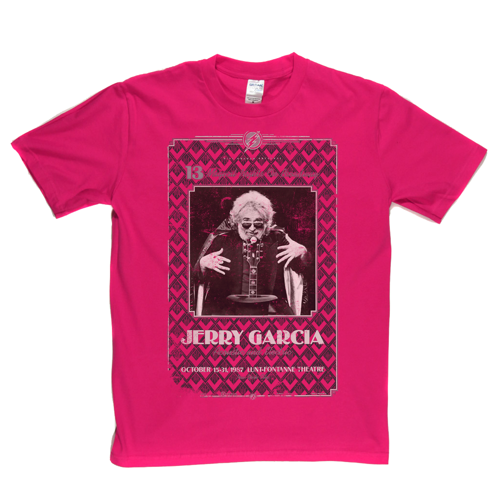 Jerry Garcia Acoustic & Electric Poster T-Shirt