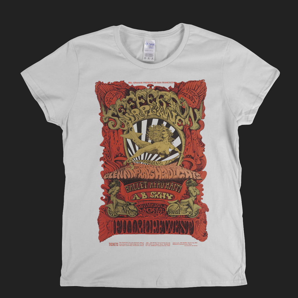 Jefferson Airplane Fillmore West Poster Womens T-Shirt