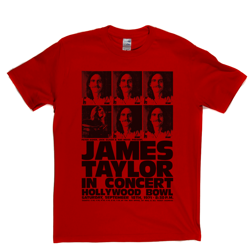 james taylor concert t shirts