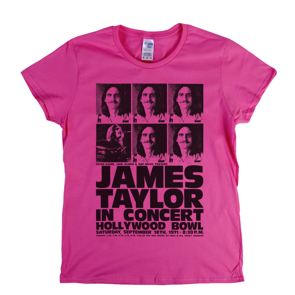 James Taylor Hollywood Bowl Poster Womens T-Shirt