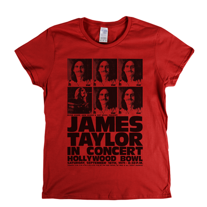 James Taylor Hollywood Bowl Poster Womens T-Shirt