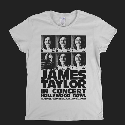 James Taylor Hollywood Bowl Poster Womens T-Shirt