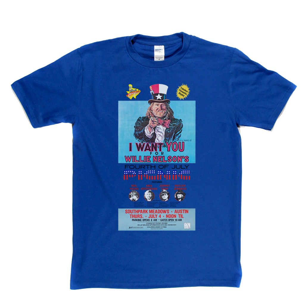 Willie Nelsons Picnic Poster T-Shirt