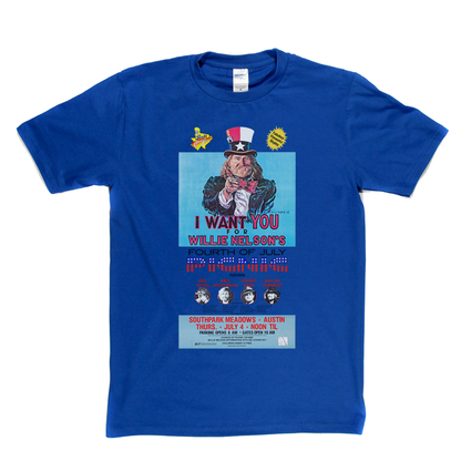 Willie Nelsons Picnic Poster T-Shirt