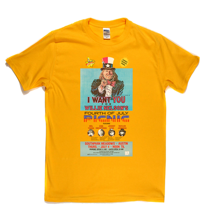 Willie Nelsons Picnic Poster T-Shirt