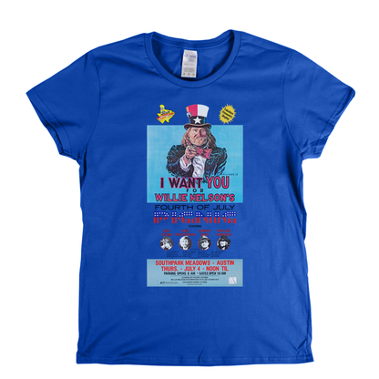 Willie Nelsons Picnic Poster Womens T-Shirt