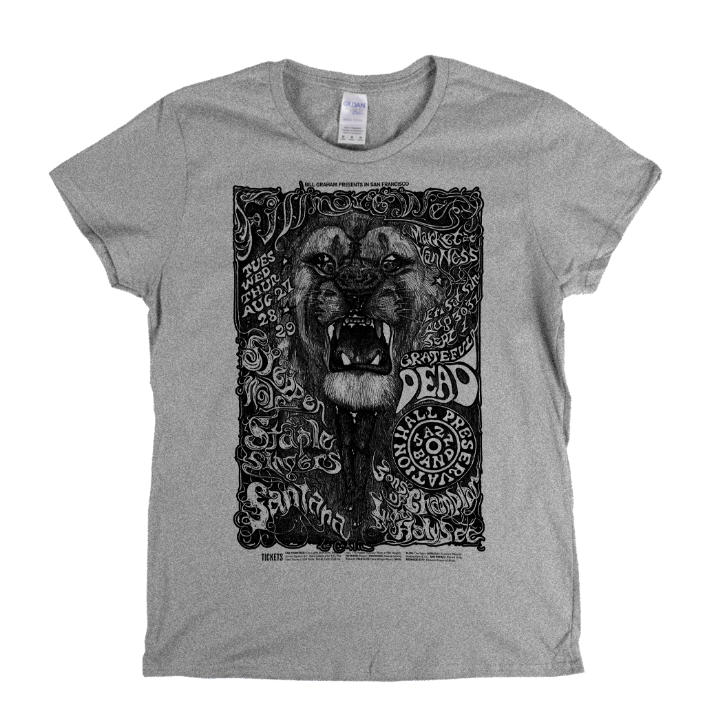 Grateful Dead Lion Poster Womens T-Shirt