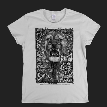 Grateful Dead Lion Poster Womens T-Shirt