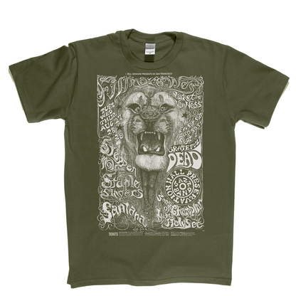 Grateful Dead Lion Poster T-Shirt