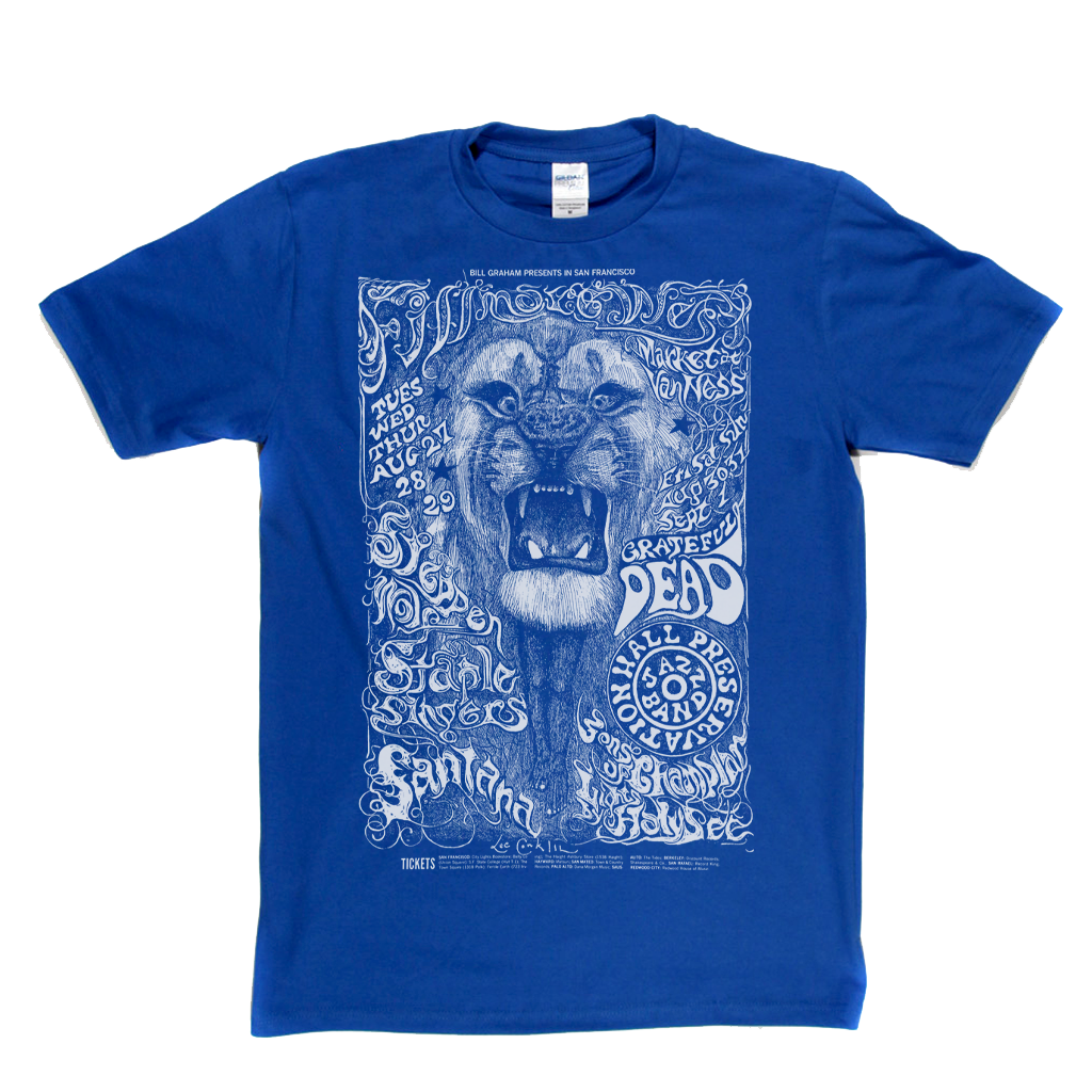 Grateful Dead Lion Poster T-Shirt