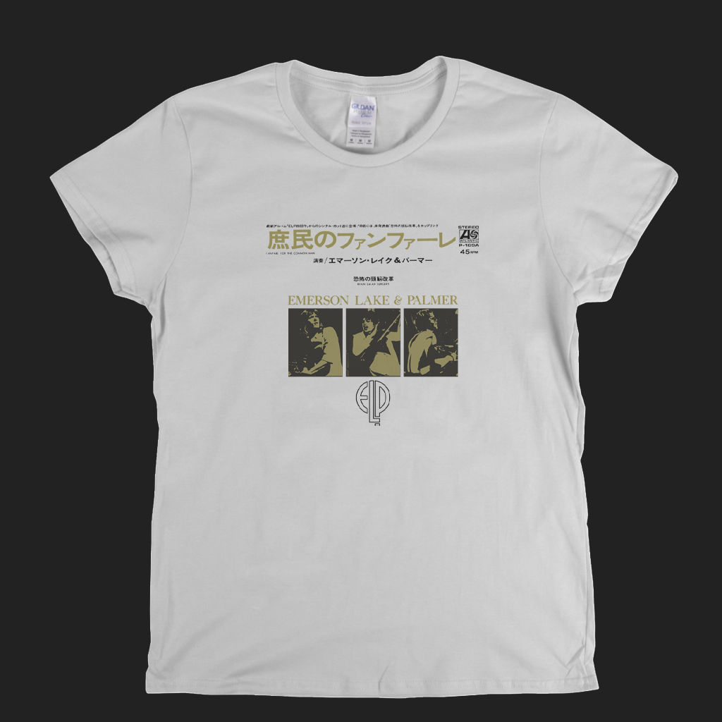 Emerson Lake And Palmer E L P Japanese Single Womens T-Shirt