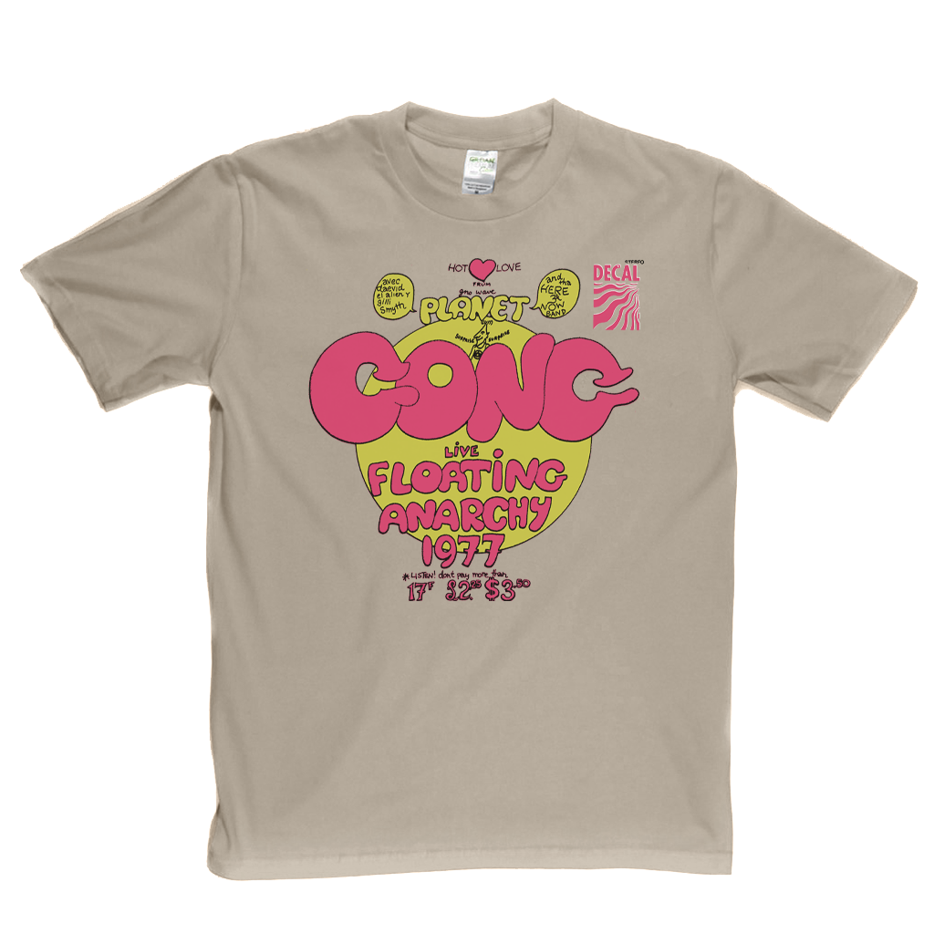 Gong Planet Gong Live Floating Anarchy 1977 T-Shirt