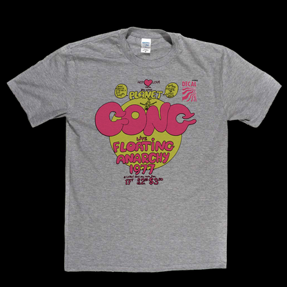 Gong Planet Gong Live Floating Anarchy 1977 T-Shirt