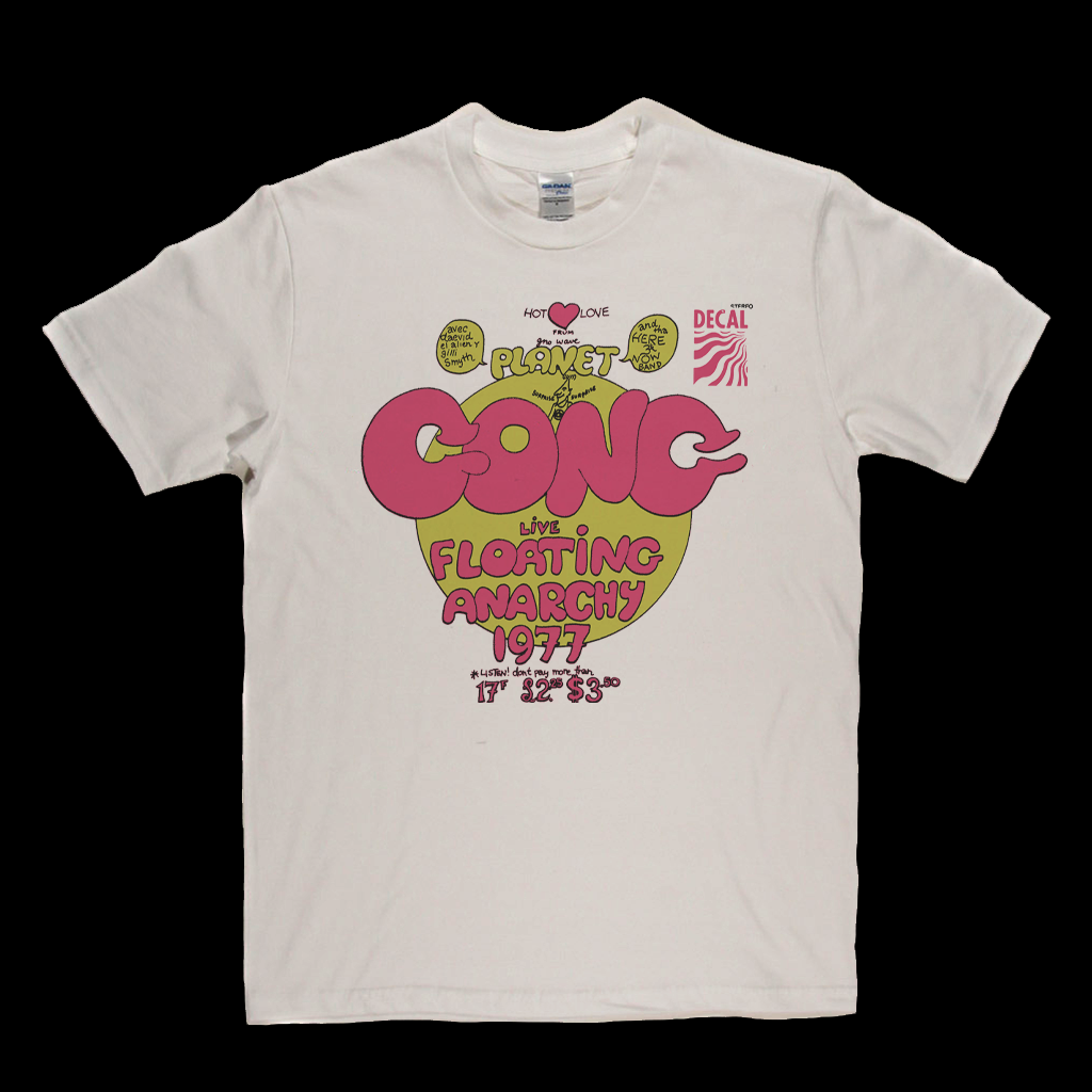 Gong Planet Gong Live Floating Anarchy 1977 T-Shirt