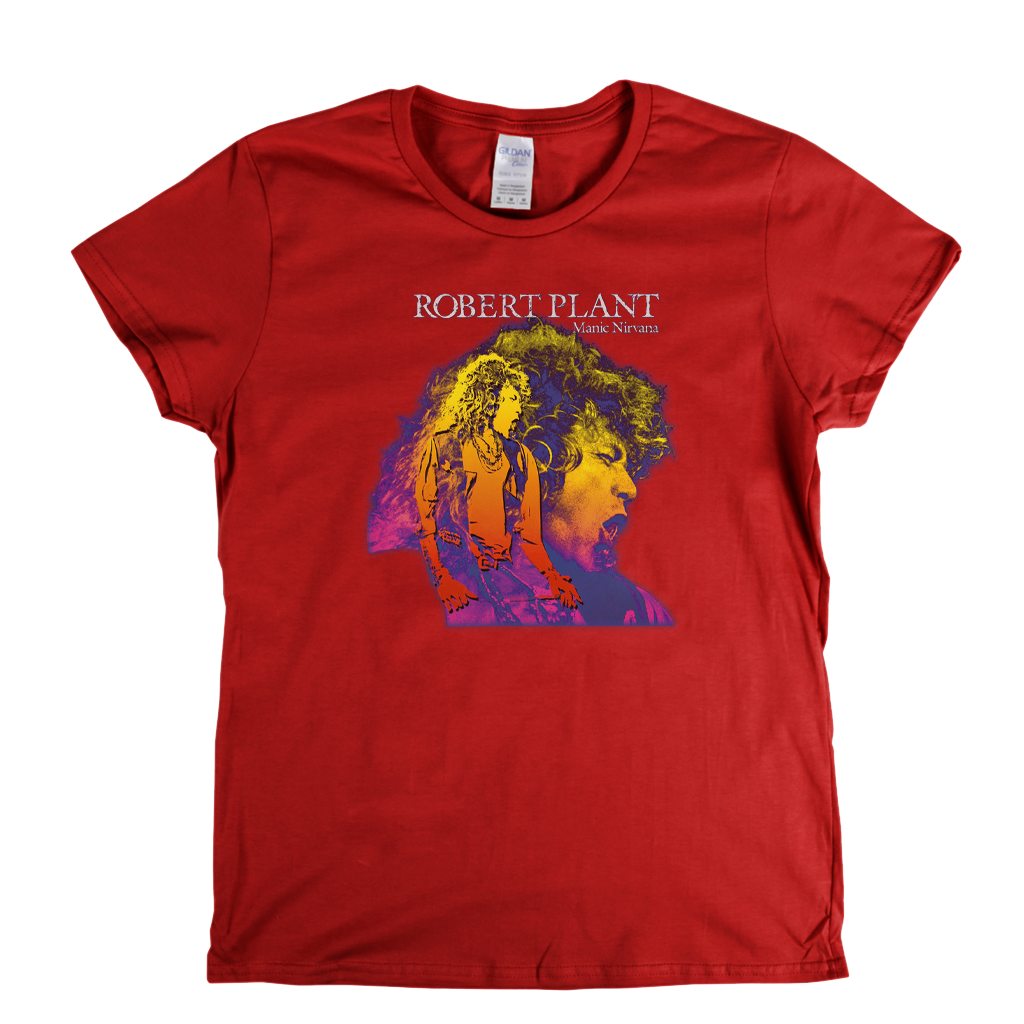 Robert Plant Manic Nirvana Womens T-Shirt