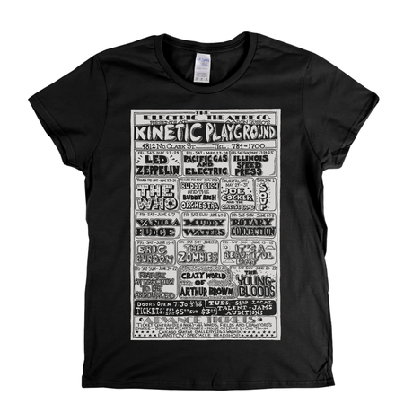 Kinetic Playground Gig Poster Womens T-Shirt