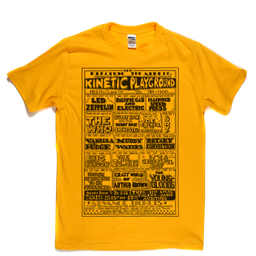 Kinetic Playground Gig Poster T-Shirt