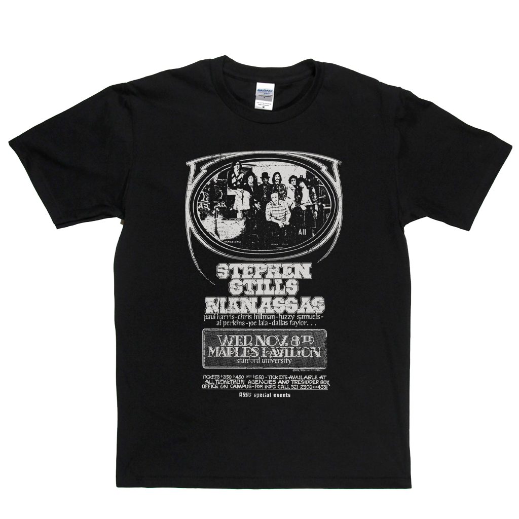 Steven Stills Manassas Gig Poster T-Shirt