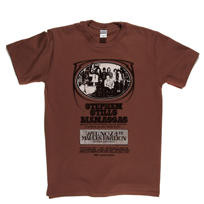 Steven Stills Manassas Gig Poster T-Shirt