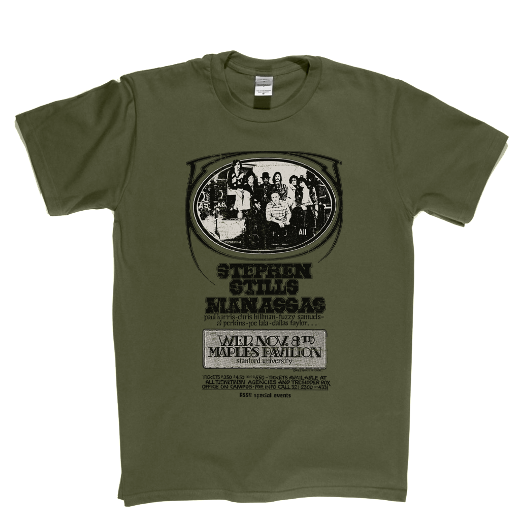 Steven Stills Manassas Gig Poster T-Shirt