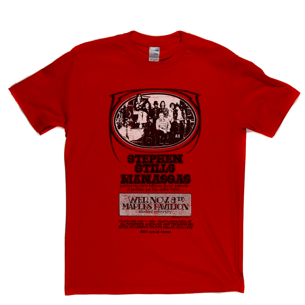 Steven Stills Manassas Gig Poster T-Shirt