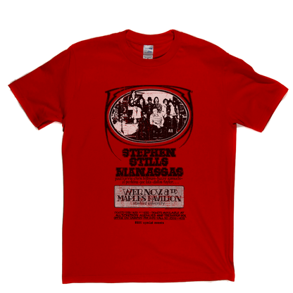 Steven Stills Manassas Gig Poster T-Shirt