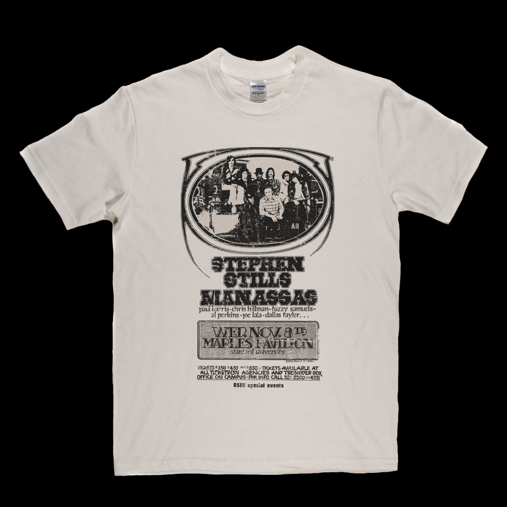 Steven Stills Manassas Gig Poster T-Shirt