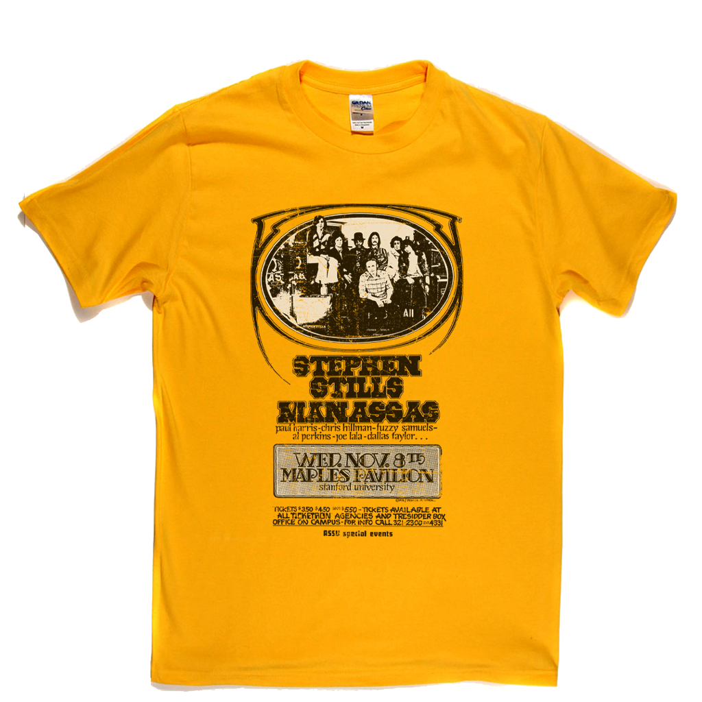 Steven Stills Manassas Gig Poster T-Shirt