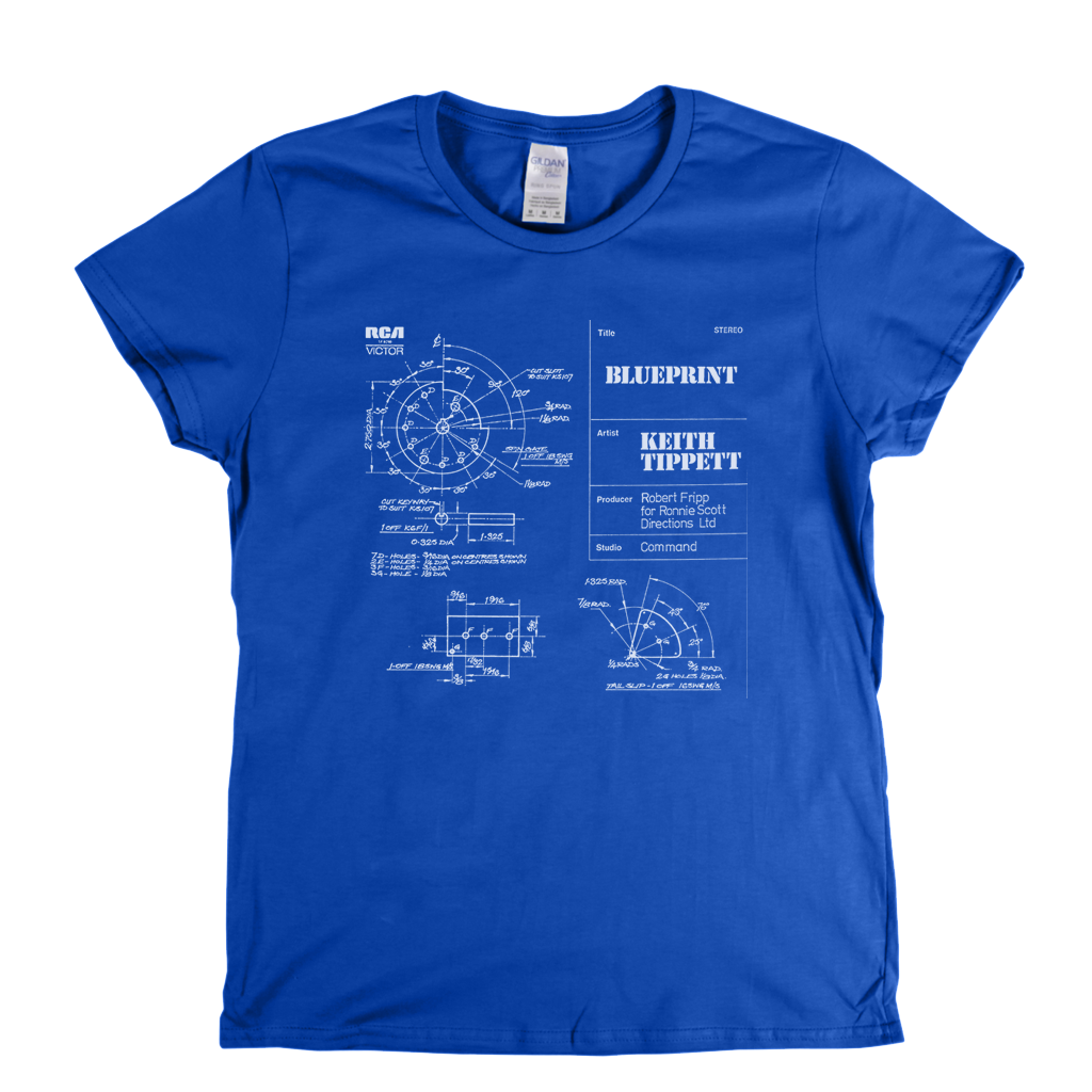 Keith Tippett Blueprint Womens T-Shirt