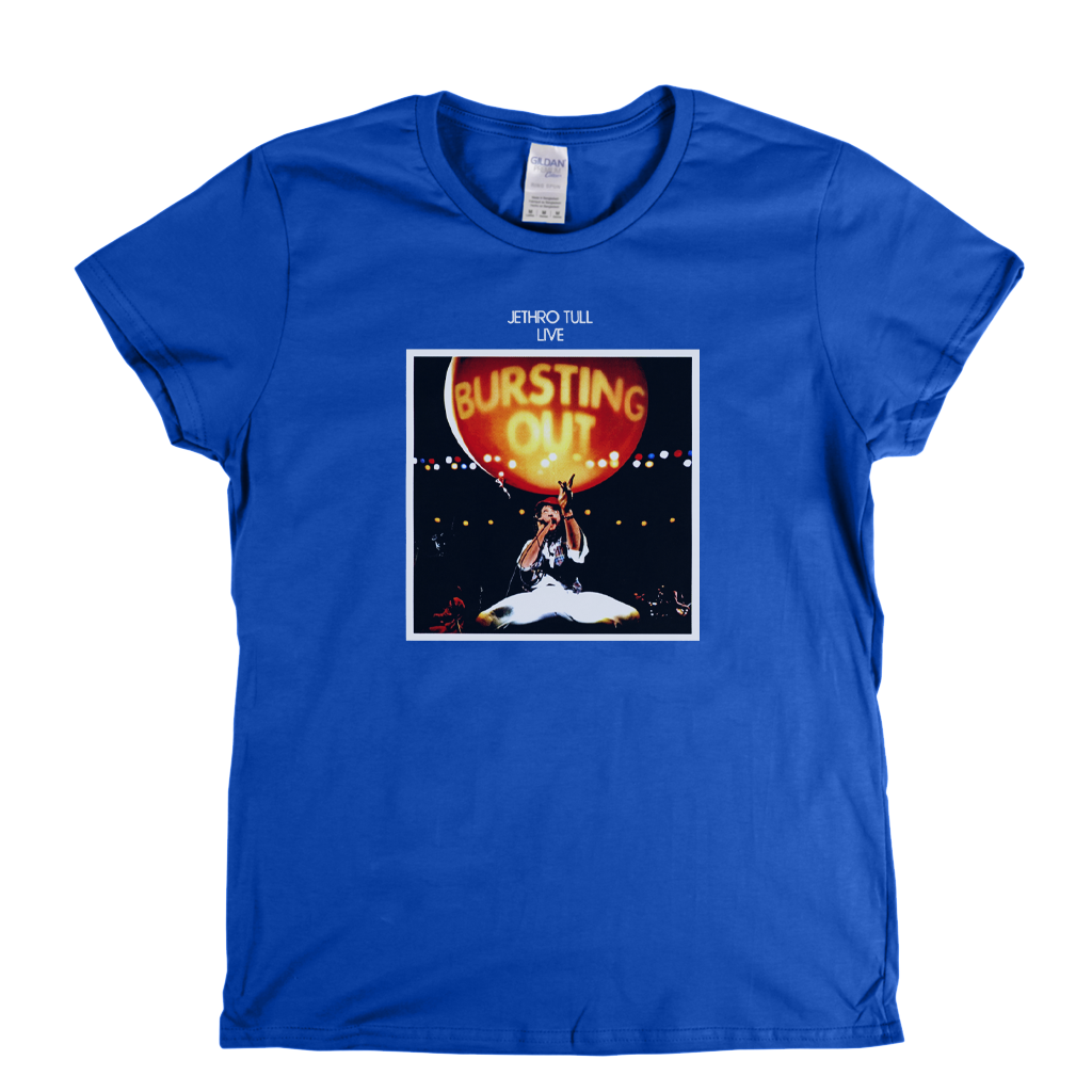 Jethro Tull Live Bursting Out Womens T-Shirt