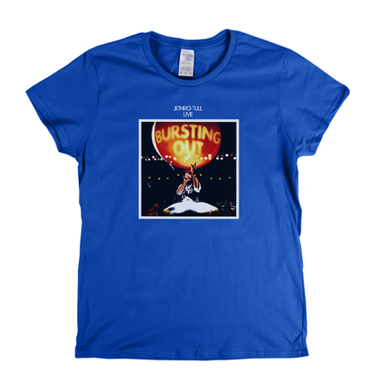 Jethro Tull Live Bursting Out Womens T-Shirt