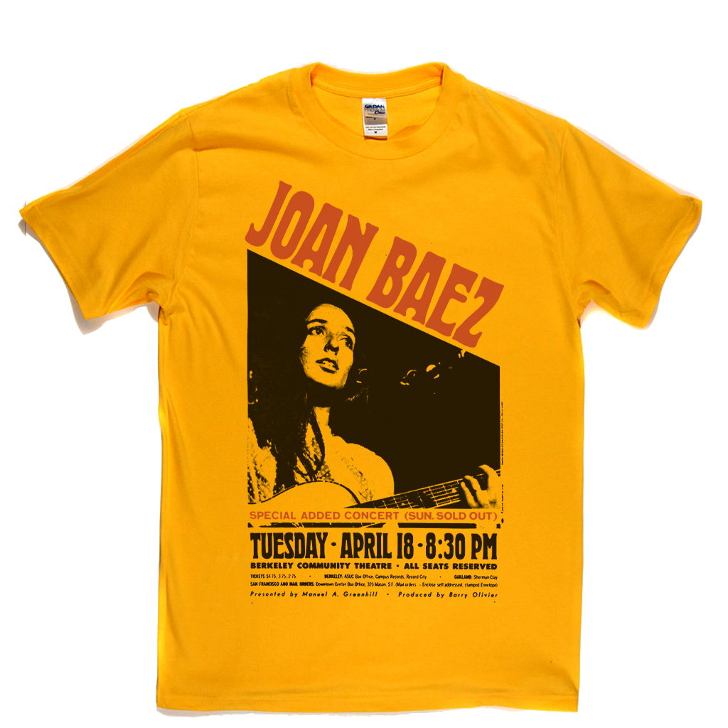 Joan Baez Dates 2019 Fare Thee Well Print Art01 T-Shirt by Lestari Tedjo -  Fine Art America