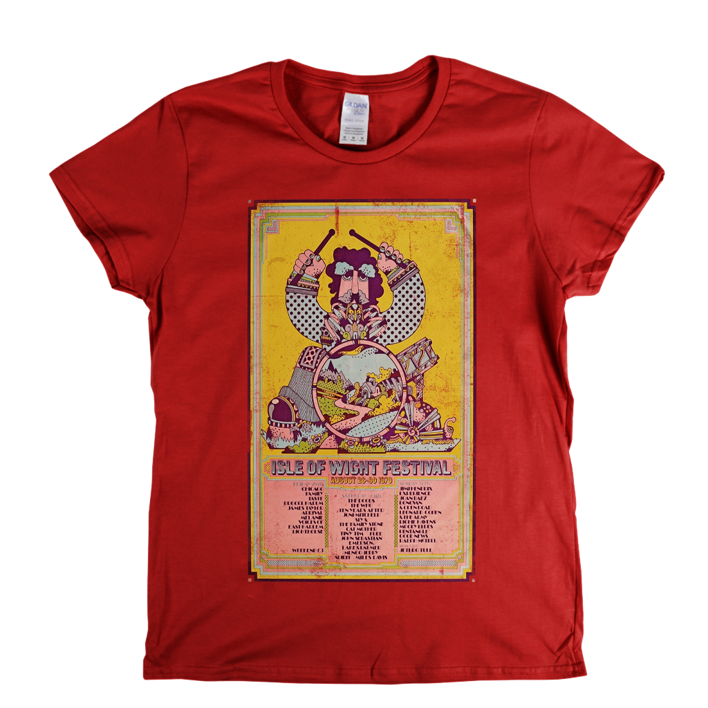 Isle Of Wight Festival Poster 1970 Womens T-Shirt