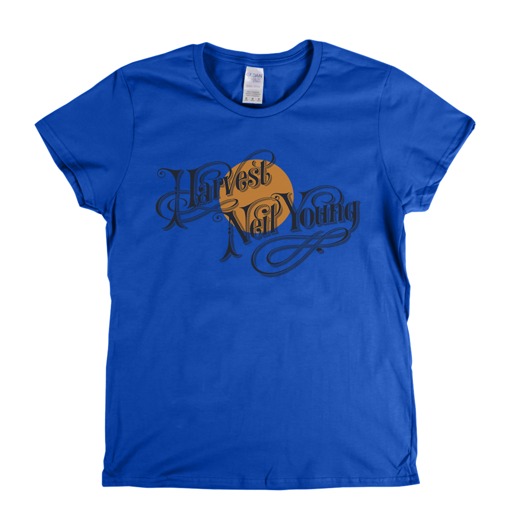 Neil Young Harvest Album Womens T-Shirt