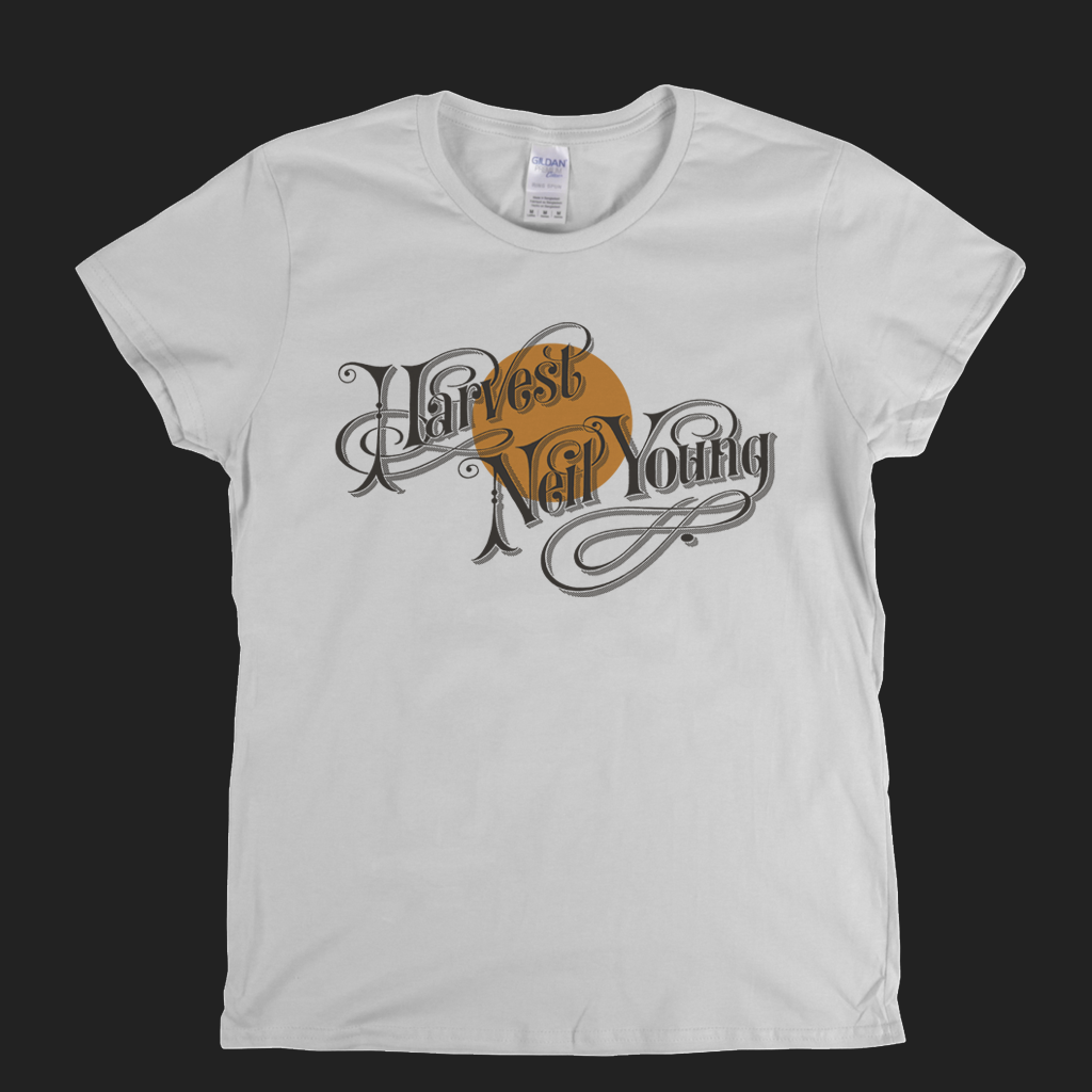 Neil Young Harvest Album Womens T-Shirt