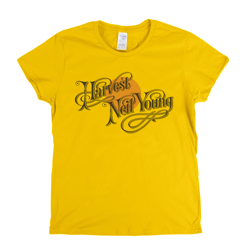 Neil Young Harvest Album Womens T-Shirt