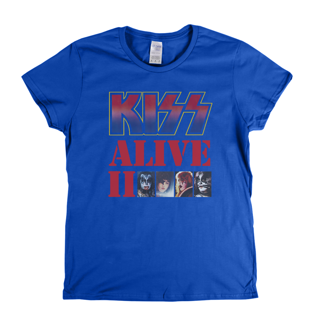 Kiss Alive II Womens T-Shirt