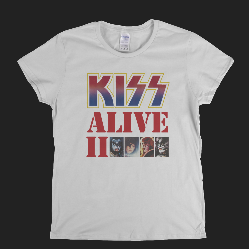 Kiss Alive II Womens T-Shirt