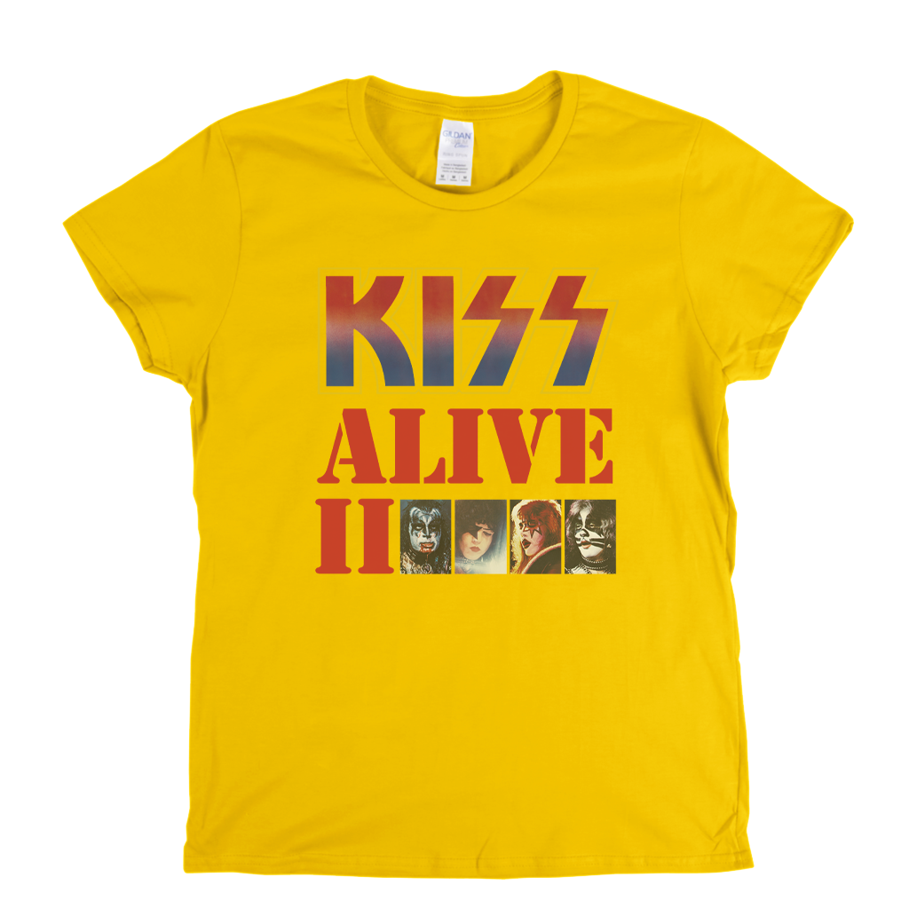 Kiss Alive II Womens T-Shirt