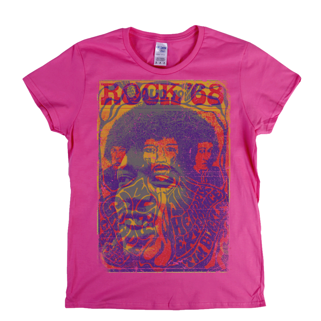 Hendrix Rock 68 Womens T-Shirt